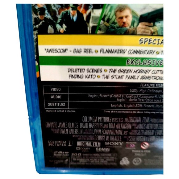 The Green Hornet Blu-Ray Dvd Seth Rogen Cameron Diaz Movie Comedy - Picture 5 of 7